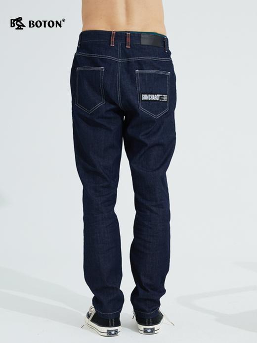 波顿春夏直筒牛仔裤男冰爽宽松微弹力大码高端裤子ME756121 商品图1