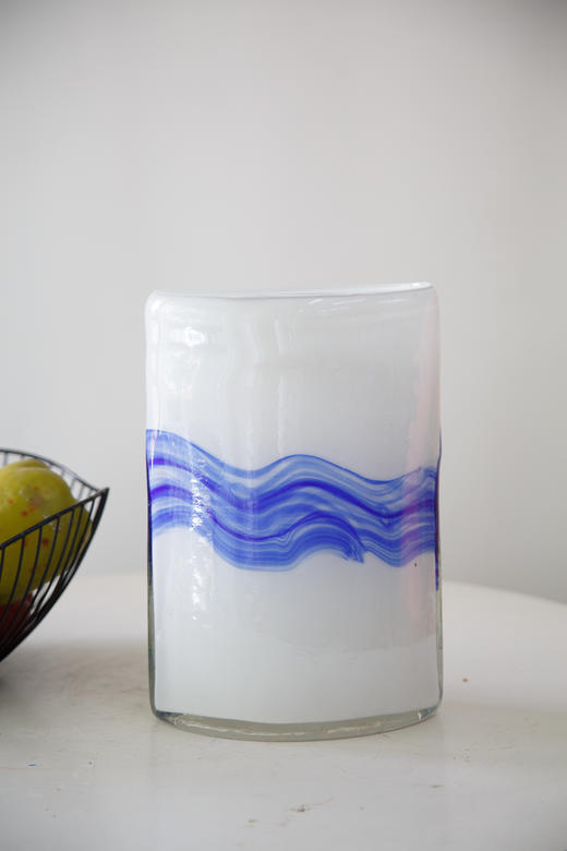 白色蓝纹花瓶 商品图2