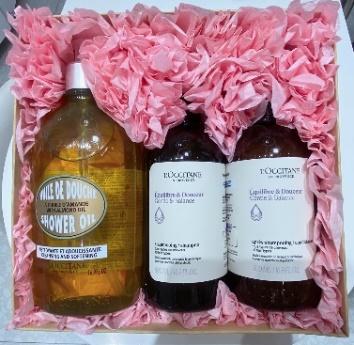 【1F】欧舒丹夏季专享套装： 甜扁桃味沐浴油 500ml 草本香菁纯平衡洗发露 500ml 草本香菁纯平衡护发素 500ml 商品图0