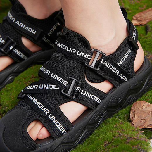 【12月-特惠福利】正品Under Armour安德玛 夏季新款儿童沙滩鞋软底透气鞋男女大童运动凉鞋 2421506 超低折扣 商品图8