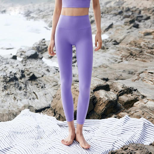 跃牌【欲动春风】系列 双6零感抗菌瑜伽裤贴合高腰提臀运动九分裤32397 商品图0