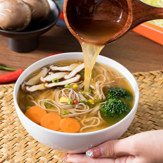 丨有机丨方便养麦面条(非油炸杂粮)  纯荞麦制作 不含小麦粉 配料只有有机荞麦粉，盐 河亩有机 商品图0