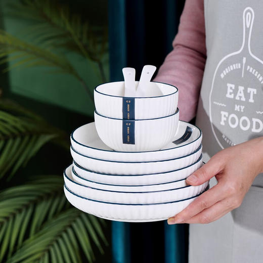 简约雅纹餐具组【30头】 商品图7