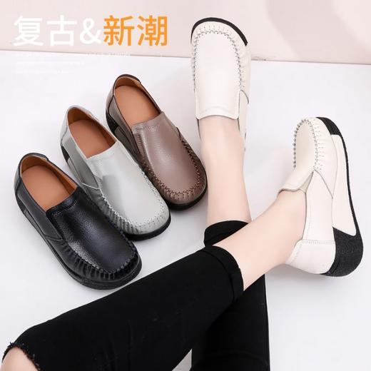 【复古新潮】鹿丫丫 厚底一脚蹬摇摇鞋妈妈鞋    A30205 商品图5