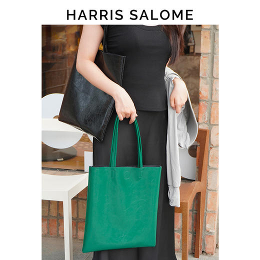 Harris Salome复古牛皮大容量单肩包 商品图3