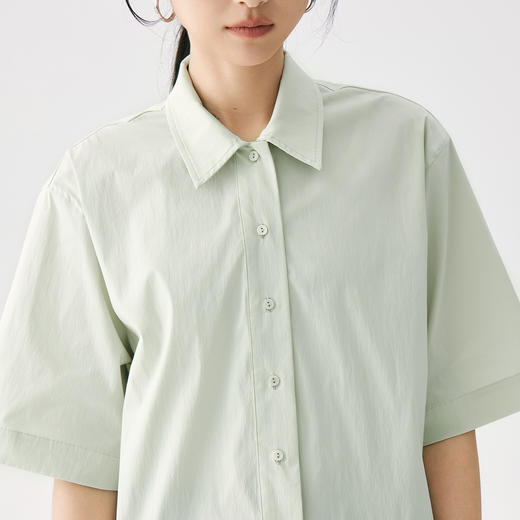 零意义 meanil  女士小翻领纹理衬衫 商品图5