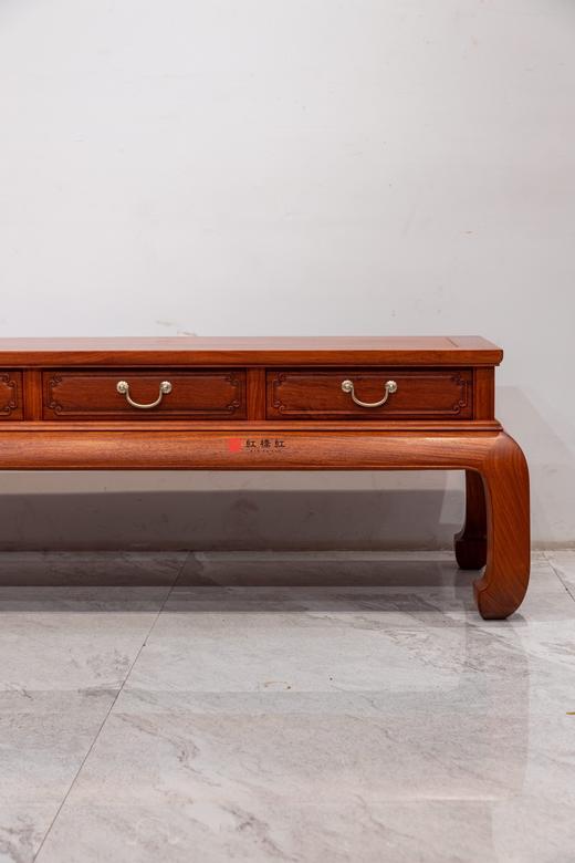 红桥红  家具严选  缅甸花梨（大果紫檀）【216弯腿 五抽屉 电视柜】 商品图4