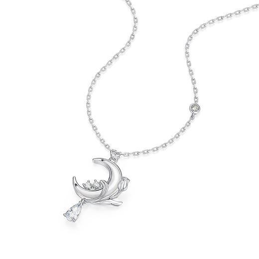 卡蒂罗/KADER 幻梦星月系列 月枕星河项链 925银轻奢时尚小众可调节流苏锁骨链 梦幻浪漫闪耀银河吊坠 女友七夕 商品图1