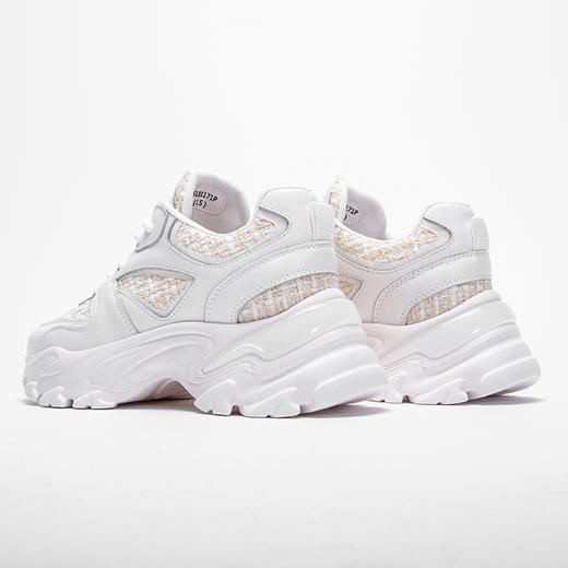 CHCH小香风真皮新款女鞋米蓝色撞色气质老爹鞋女生百搭平衡鞋 商品图5