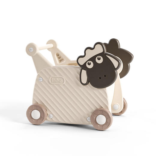 【购物小推车 收纳养成】乐其儿童小推车 卡通造型手推车 0-3岁宝宝学走路 助步车玩具 零食玩具收纳车-QQ 商品图4