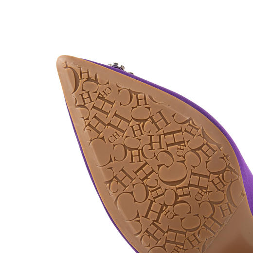 CHCH祈祈女士单鞋方块水钻高级丝绸面料时尚高跟鞋CM1B5553 商品图5