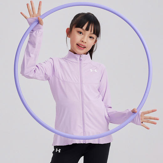 【困妈专属】正品Under Armour安德玛 季末清仓 超低折扣  女童凉感针织防晒外套 242204506 商品图2