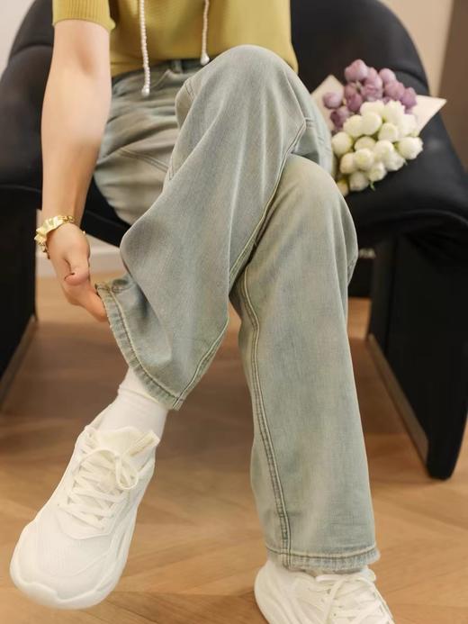 鲁现 【2118】 夏季窄版 莱赛尔棉凉爽透气牛仔裤 商品图2