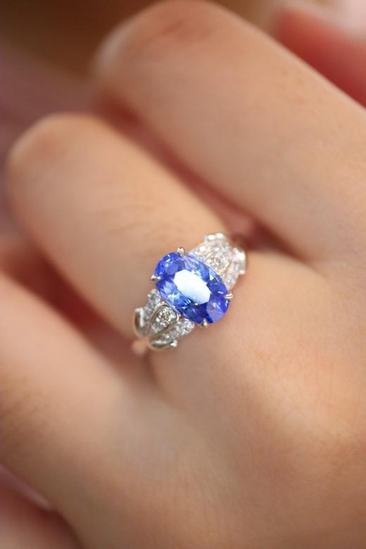 2.1ct 蓝宝石戒指 商品图7