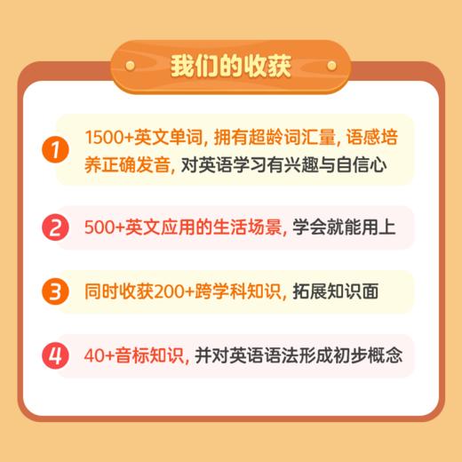 【小灯塔422节英语启蒙】422节启蒙英语➕加赠5科169节包含3阶段8大板块0-15岁英语启蒙全覆盖 适合3-8岁 商品图2
