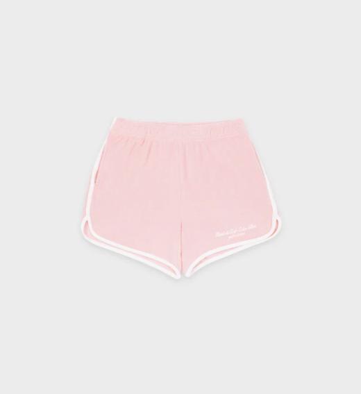Sporty & Rich - Hotel du Cap Cursive Terry Short - Eden Pink - 女装 - 短裤 - 伊甸园粉 商品图0