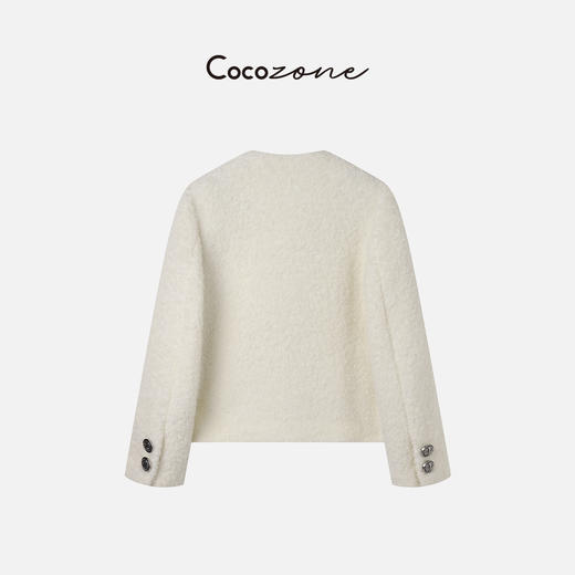 COCO ZONE 盐系法式圆领单排扣高级小香风短外套 23C30312 商品图1