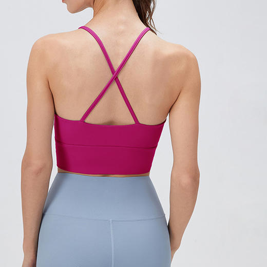 跃牌【欲动春风】系列 运动内衣女带胸垫挂脖瑜伽服吊带背心上衣32754 商品图1