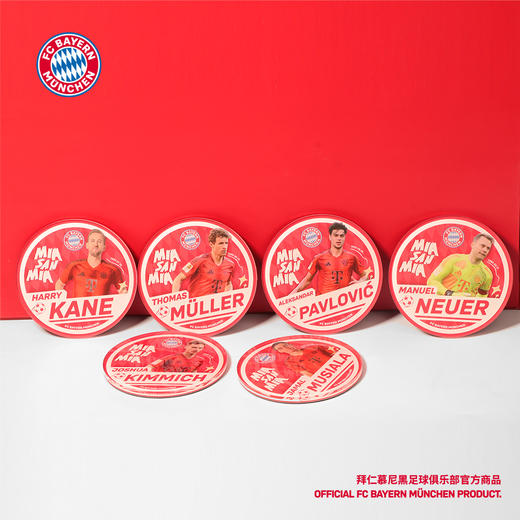 【官方正版】拜仁慕尼黑足球俱乐部|球员冰箱贴亚克力球迷家居磁贴 商品图1