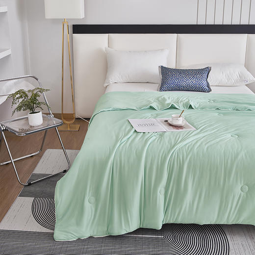 红蜻蜓夏被空调被凉感冰丝夏凉被薄款单双人可水洗机洗A类冰淇淋凉感被 200*230cm 商品图4