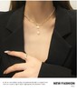 法式复古吊坠项链拼接珍珠锁骨链 商品缩略图1