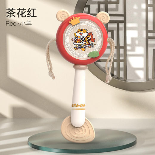 【萌趣卡通！宝宝拨浪鼓】国潮玩具婴儿大号拨浪鼓，可啃咬玩具，手摇鼓波浪鼓，益智玩具1岁宝宝-QQ 商品图8