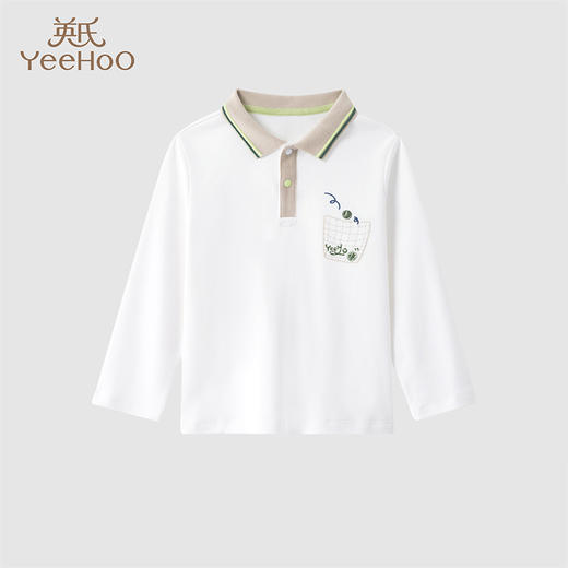 英氏儿童卫衣纯棉春秋长袖套头衫男童2024新款上衣YRECJ3Q607A 商品图0