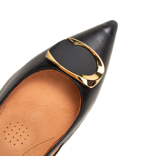 CHCH平衡鞋专柜同款浅口尖头羊皮女士单鞋时尚舒适通勤CM1B5531 商品图3