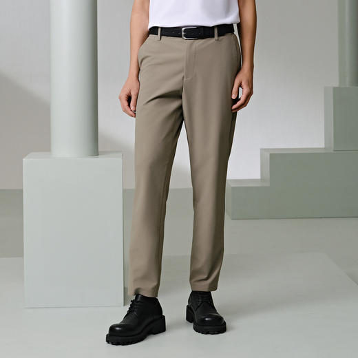 GXG卡其色小脚九分裤G24X022026 商品图4