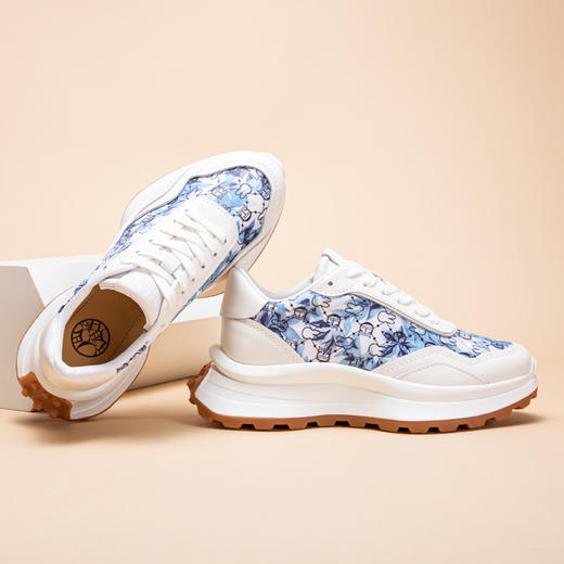 CHCH平衡鞋时尚印花运动休闲女鞋厚底老爹鞋CN1B5171 商品图2