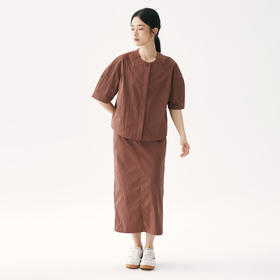 零意义 meanil 花苞袖衬衫套装