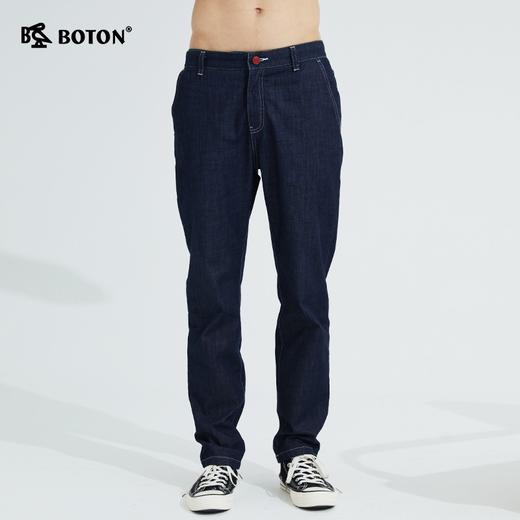 波顿春夏直筒牛仔裤男冰爽宽松微弹力大码高端裤子ME756121 商品图4