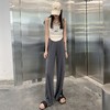 【裤子还是合身才好看！】定制款铜氨丝 开叉阔腿裤 新增黑色 显瘦显高 商品缩略图4