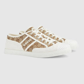 GUCCI 古驰 男士GG帆布休闲运动鞋 混色 759055 FAC19 9756