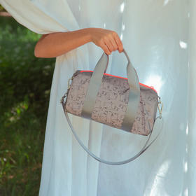 德国LOQI  姆明反光中号旅行包时尚艺术环保 轻便折叠收纳手提单肩斜挎日常通勤旅游出行必备