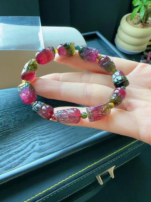 25.8g 雕刻碧玺手链 商品图7