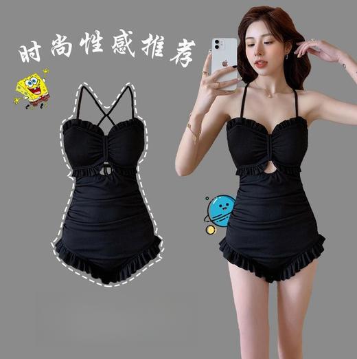 【女士连体泳衣】泳衣女款新款韩国ins连体保守遮肚显瘦仙女温泉女装，无论是遮盖腹部还是显瘦身形，它都能轻松胜任。ry 商品图3