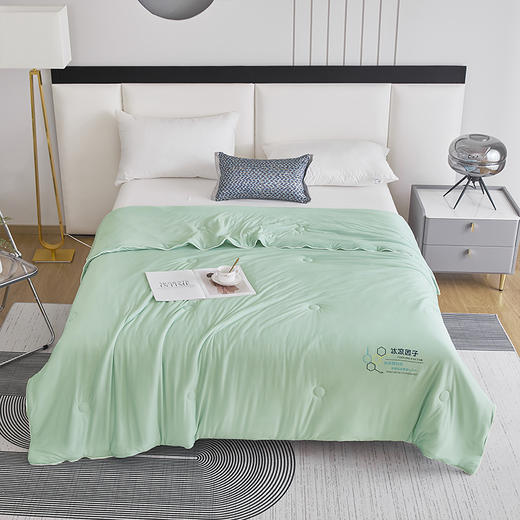 红蜻蜓夏被空调被凉感冰丝夏凉被薄款单双人可水洗机洗A类冰淇淋凉感被 200*230cm 商品图0