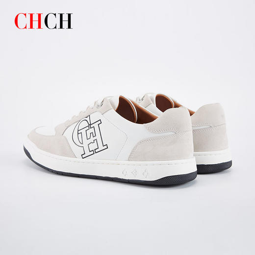 CHCH专柜同款平衡鞋牛皮小白鞋板鞋男鞋时尚百搭运动休闲鞋 商品图3