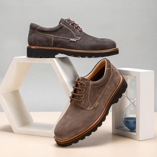 CHCH平衡鞋秋冬款复古工装鞋厚底英伦风简约皮鞋男鞋CM2A6032 商品图1
