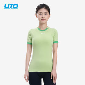UTO/悠途能系列男款运动户外圆领弹力短袖女款夏季健身快干T恤