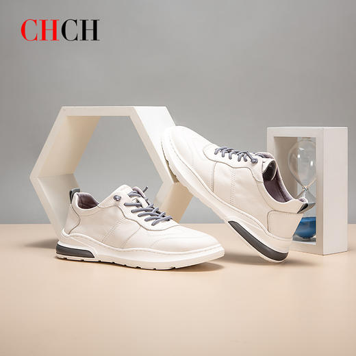 CHCH平衡鞋柔软牛皮百搭运动休闲潮流真皮男鞋CM1A2361 商品图2