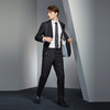 【含羊毛】柒牌男士西服2024春季新款商务正装平驳领黑色西装外套126C70220 商品缩略图3