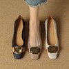【预售5天】羊皮通勤鞋粗跟单鞋女2024秋法式高跟鞋韩版小香风中跟玛丽珍鞋MLNS&DDY649 商品缩略图1