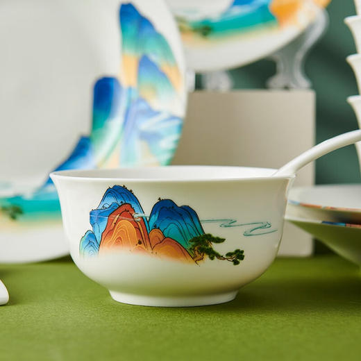 国风千里江山餐具22头 商品图3