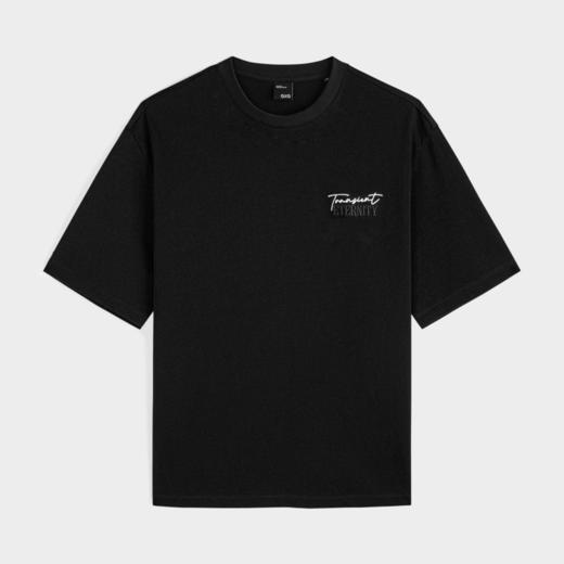 GXG黑色圆领短袖T恤G24X442095 商品图4