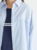 【第2件半价！尾货清仓不退换】波顿浅蓝色衬衫女中长款春季宽松上衣外穿百搭长袖港风衬衣LS933122 商品缩略图4