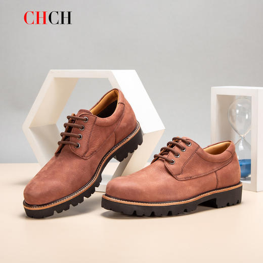 CHCH平衡鞋复古大头男鞋春秋季户外工装鞋男真皮百搭休闲鞋CM1A6132 商品图5