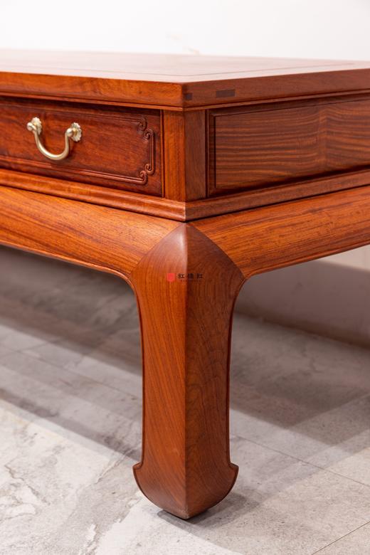 红桥红  家具严选  缅甸花梨（大果紫檀）【216弯腿 五抽屉 电视柜】 商品图5