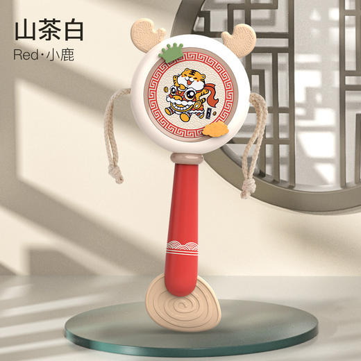 【萌趣卡通！宝宝拨浪鼓】国潮玩具婴儿大号拨浪鼓，可啃咬玩具，手摇鼓波浪鼓，益智玩具1岁宝宝-QQ 商品图6